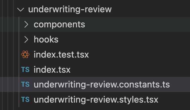 How we name our constants file