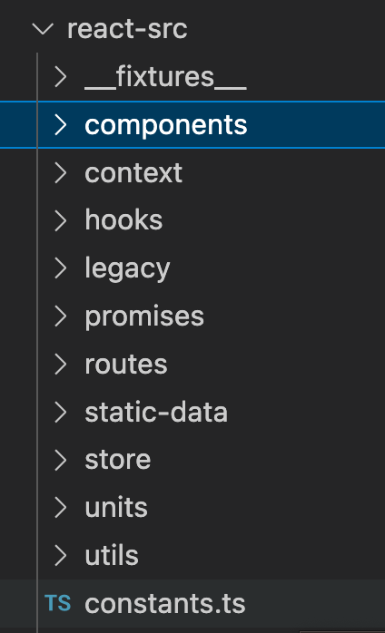 constants file structure